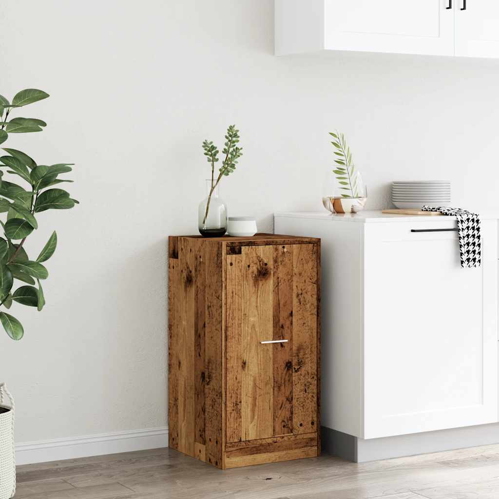 Armoire d'apothicaire vieux bois 40x41x77,5cm bois d'ingénierie - XIOS