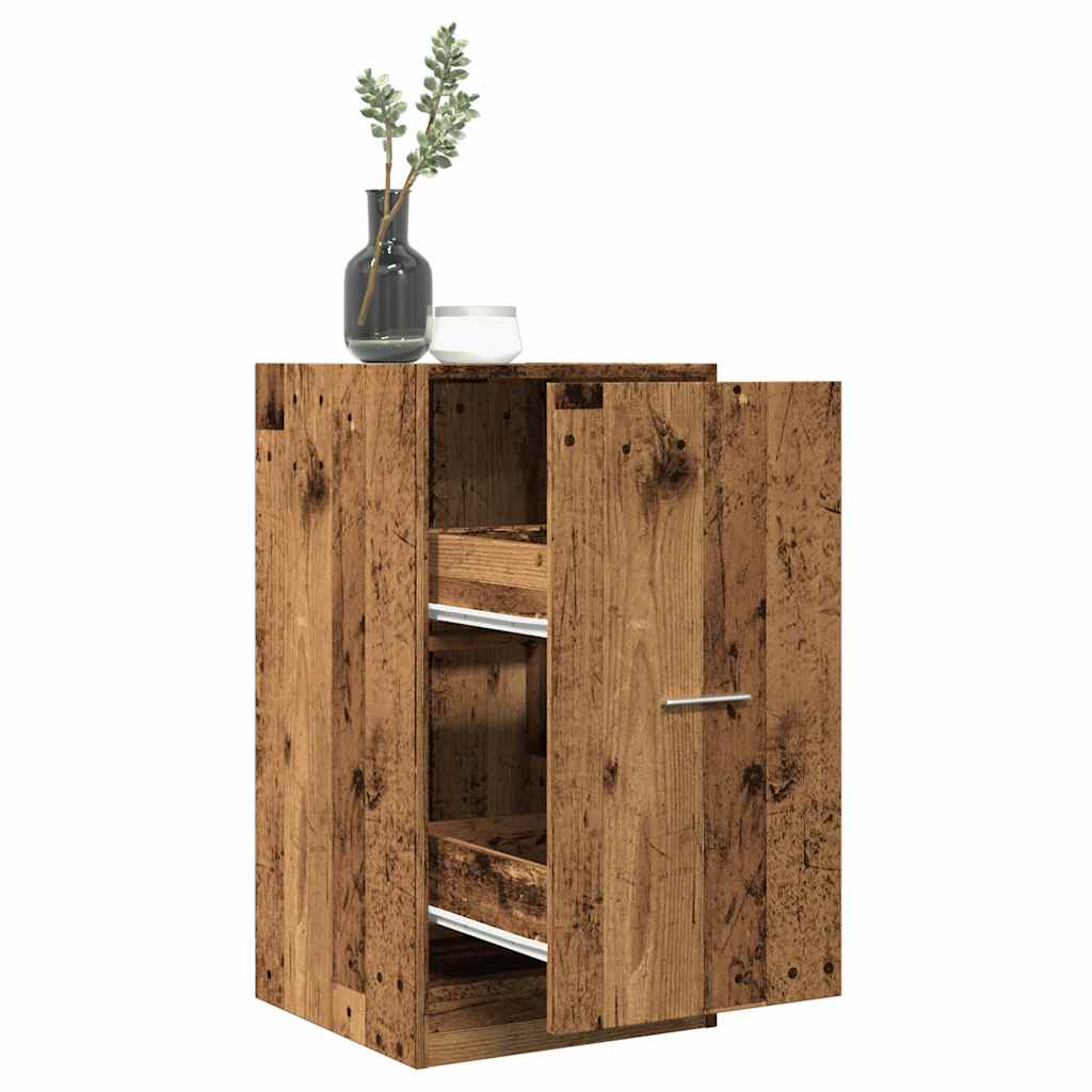 Armoire d'apothicaire vieux bois 40x41x77,5cm bois d'ingénierie - XIOS