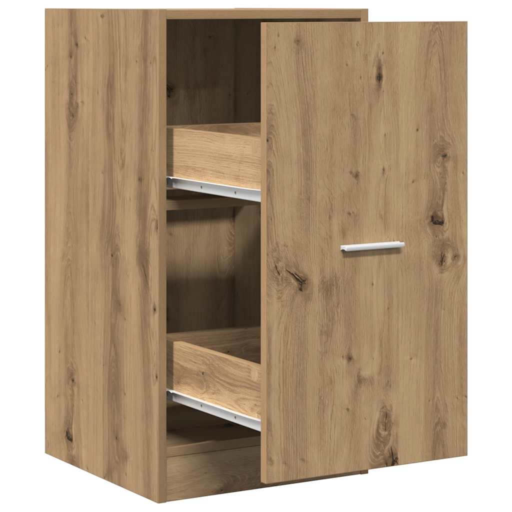 Armoire d'apothicaire chêne artisanal bois d'ingénierie - XIOS