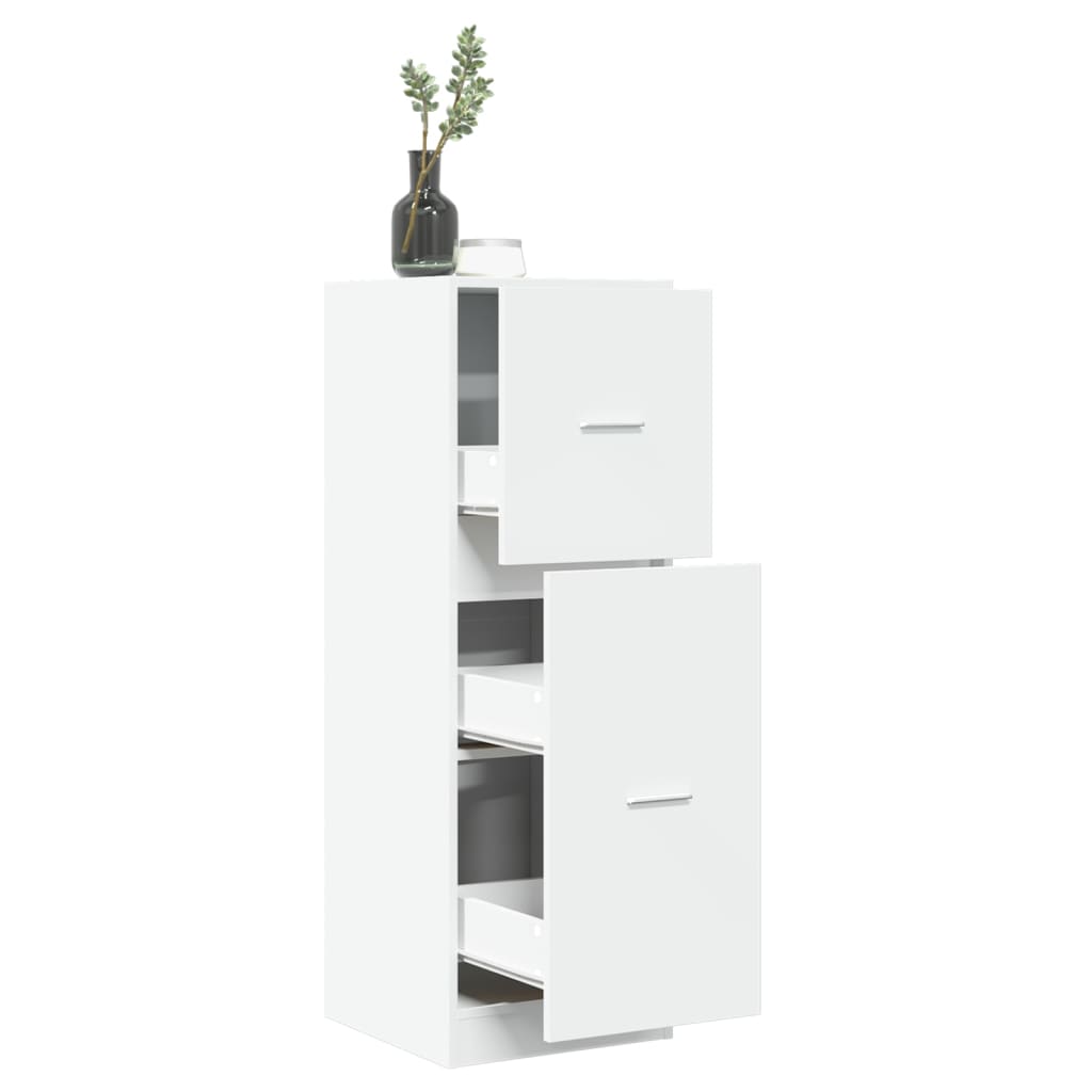 Armoire d'apothicaire blanc 40x41x118 cm bois d'ingénierie - XIOS