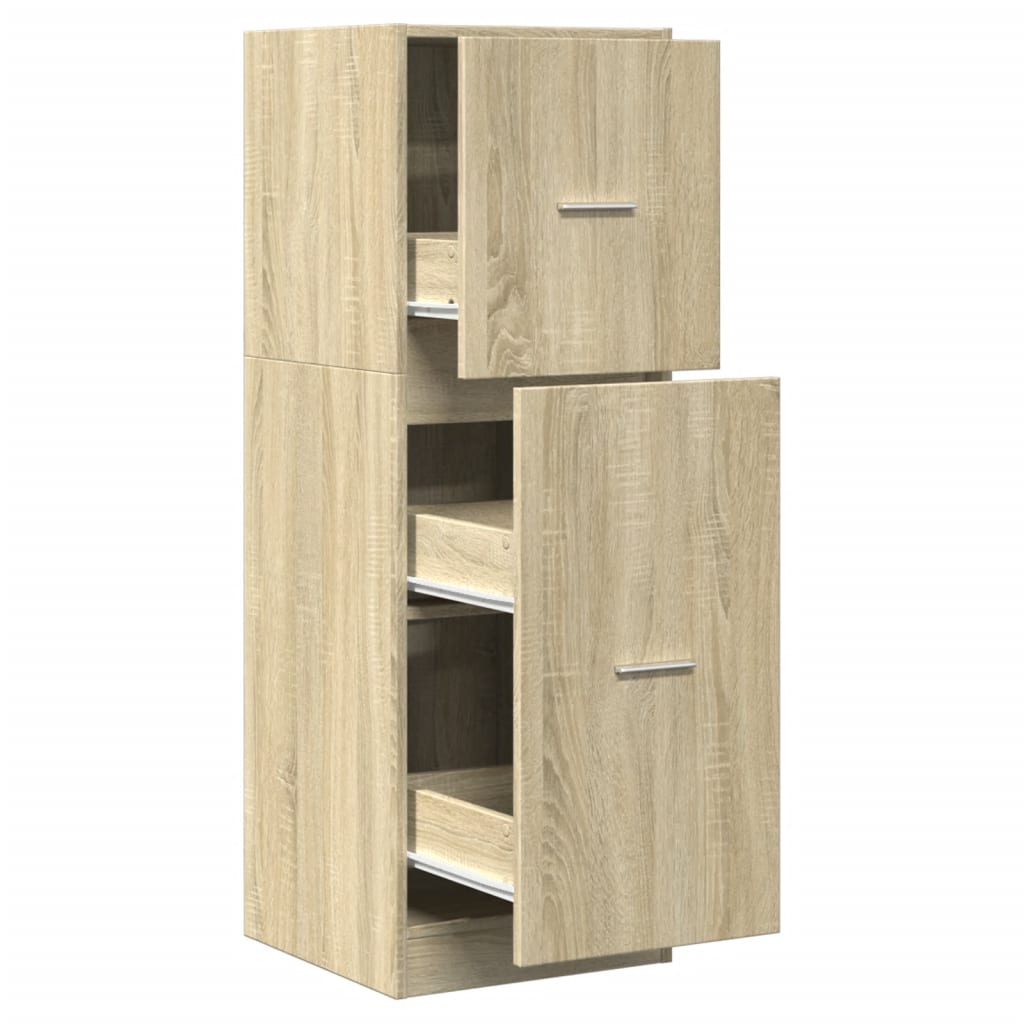 Armoire d'apothicaire chêne sonoma 40x41x118 cm bois ingénierie - XIOS