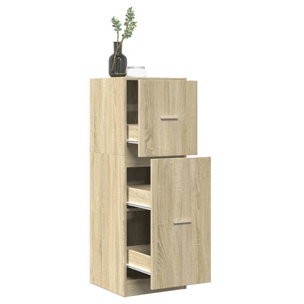 Armoire d'apothicaire chêne sonoma 40x41x118 cm bois ingénierie - XIOS