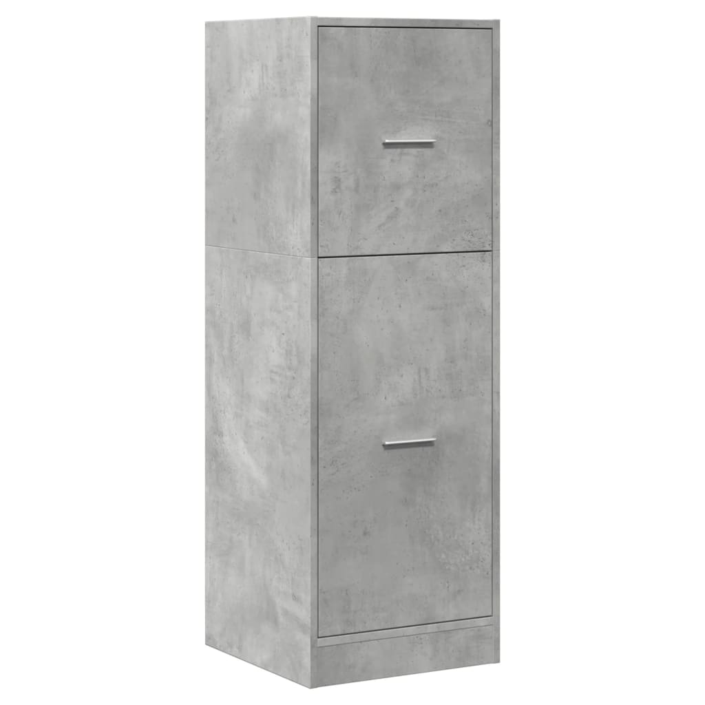 Armoire d'apothicaire gris béton 40x41x118 cm bois d'ingénierie - XIOS