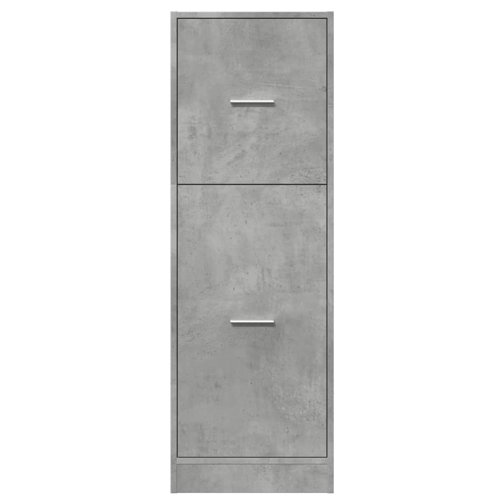 Armoire d'apothicaire gris béton 40x41x118 cm bois d'ingénierie - XIOS