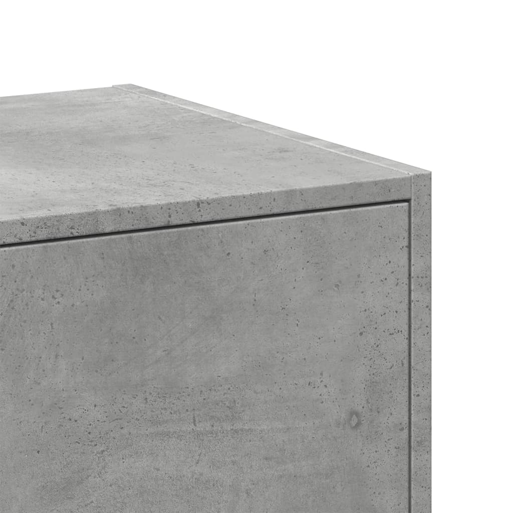 Armoire d'apothicaire gris béton 40x41x118 cm bois d'ingénierie - XIOS