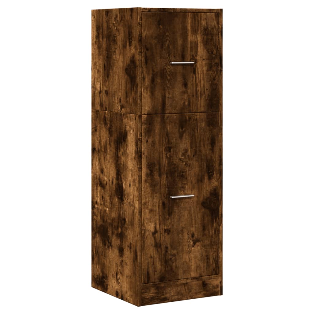 Armoire d'apothicaire chêne fumé 40x41x118 cm bois d'ingénierie - XIOS