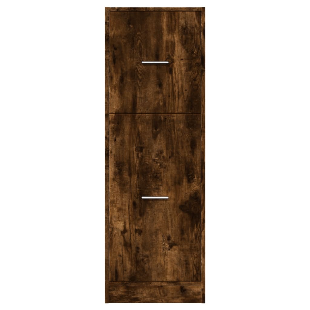 Armoire d'apothicaire chêne fumé 40x41x118 cm bois d'ingénierie - XIOS