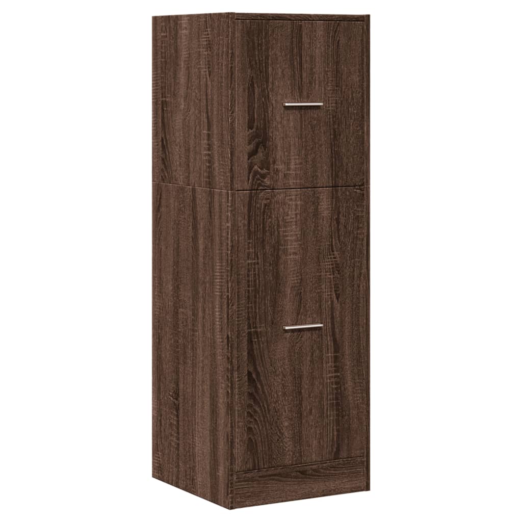 Armoire apothicaire chêne marron 40x41x118 cm bois d'ingénierie - XIOS