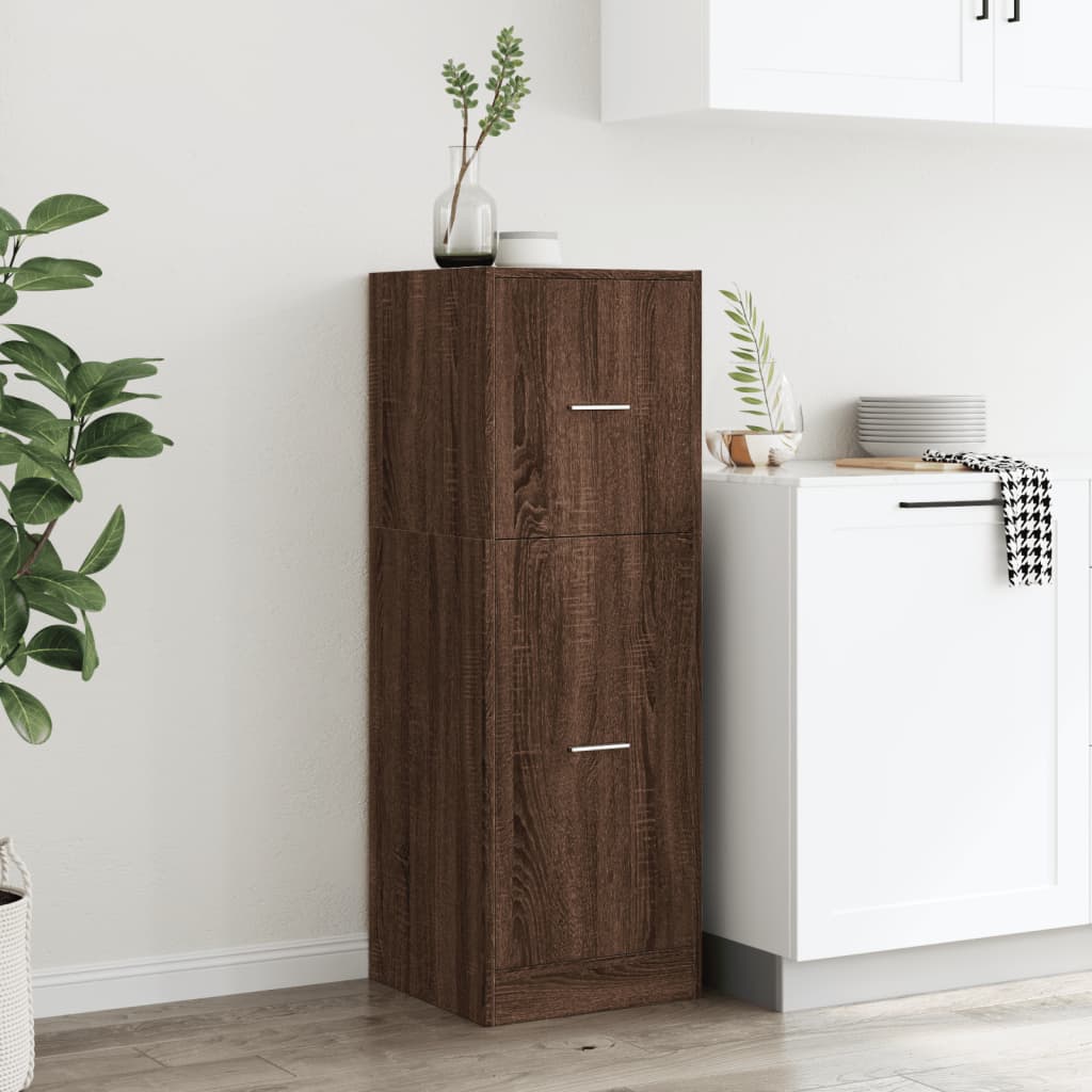 Armoire apothicaire chêne marron 40x41x118 cm bois d'ingénierie - XIOS