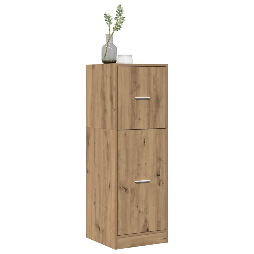 Armoire d'apothicaire chêne artisanal bois d'ingénierie - XIOS