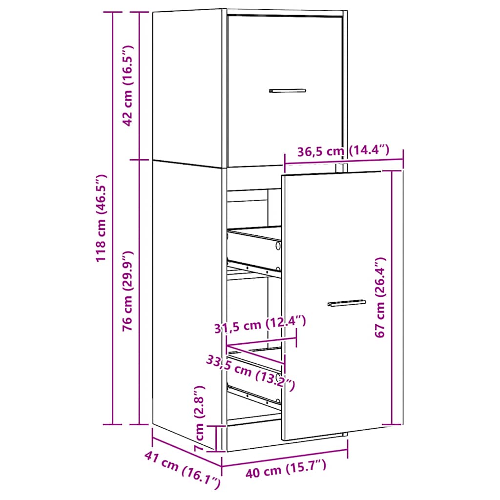 Armoire d'apothicaire chêne artisanal bois d'ingénierie - XIOS