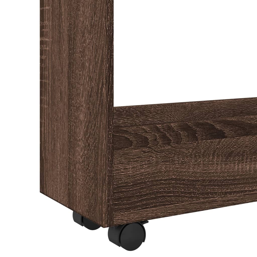 Chariot de rangement étroit 3 niveaux chêne marron - XIOS