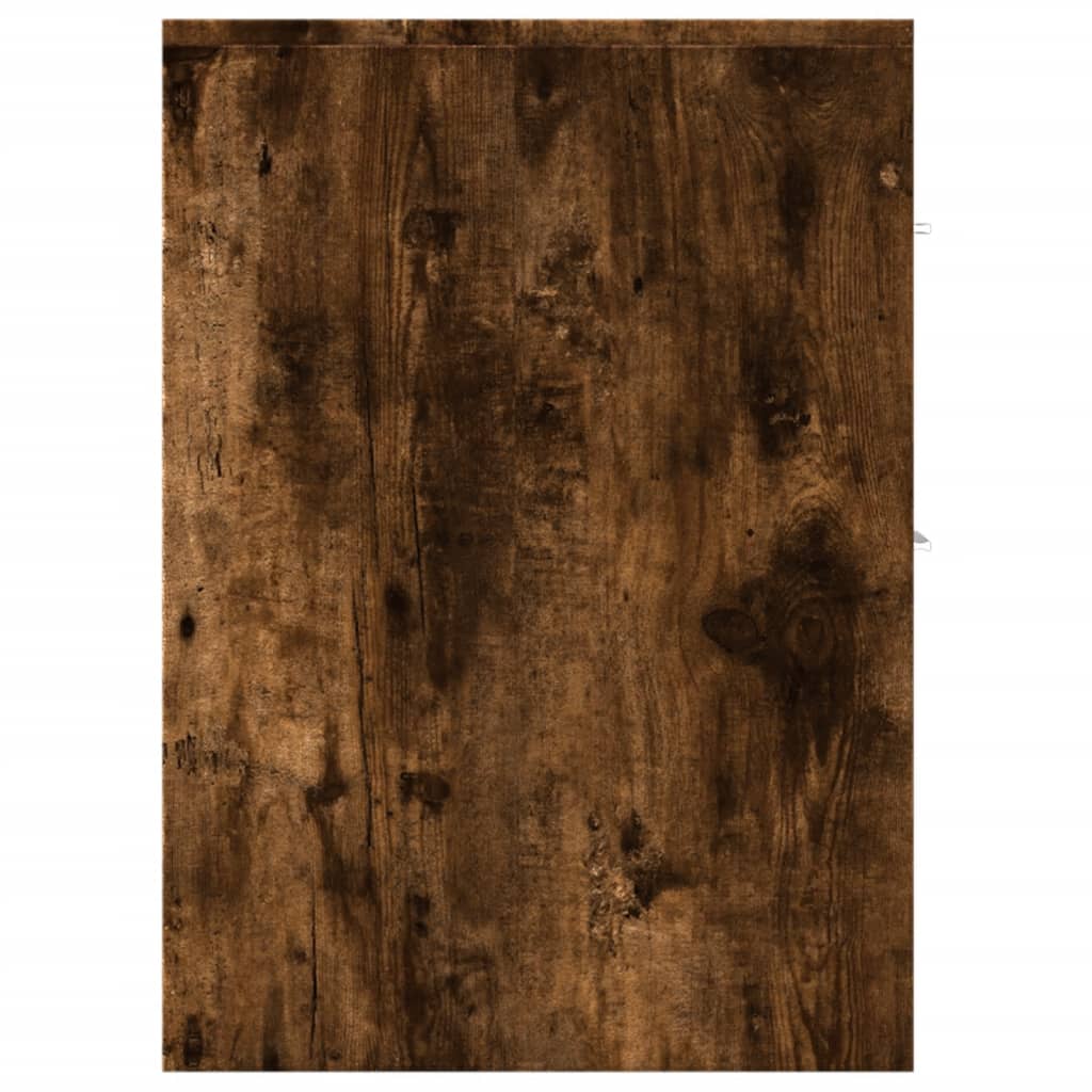 Armoire de salle de bain étroite avec roulettes chêne fumé - XIOS