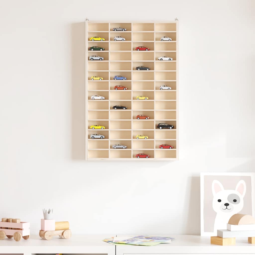 Vitrine de collection en bois avec 56 compartiments 40 x 4,5 x 60 cm - XIOS