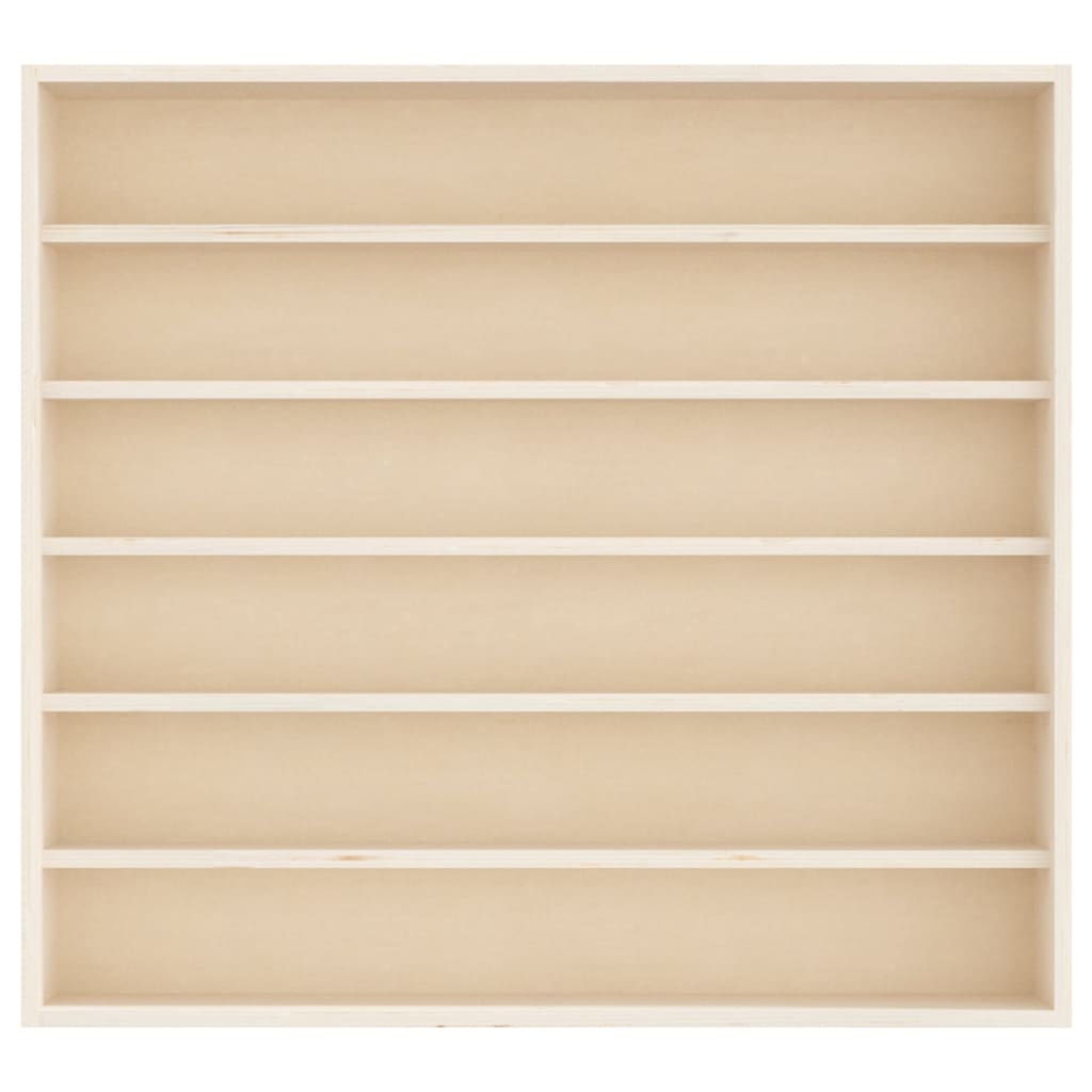 Vitrine de collection en bois avec 6 étagères 60x8,5x55 cm - XIOS