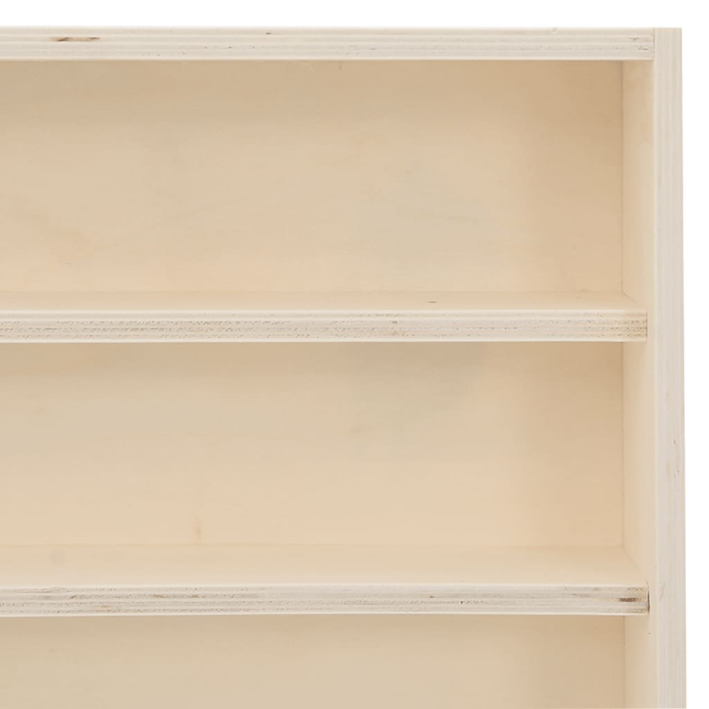 Vitrine de collection en bois avec 6 étagères 60x8,5x55 cm - XIOS