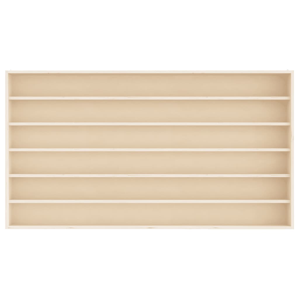 Vitrine de collection en bois avec 6 étagères 80x8,5x55 cm - XIOS