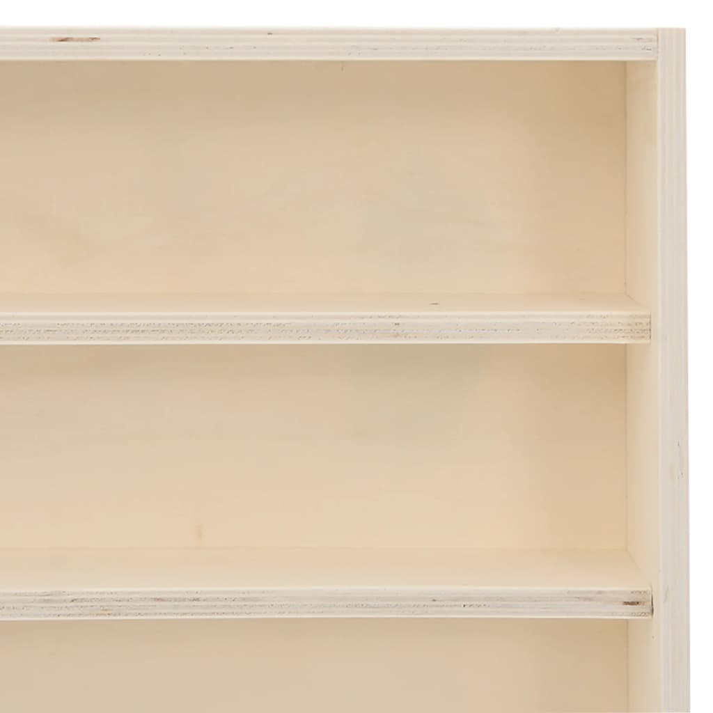 Vitrine de collection en bois avec 6 étagères 80x8,5x55 cm - XIOS