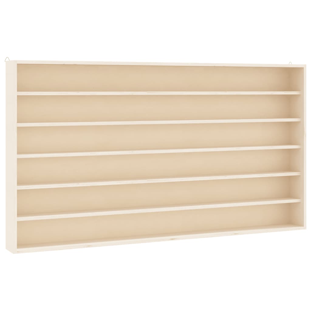 Vitrine de collection en bois avec 6 étagères 100x8,5x55 cm - XIOS