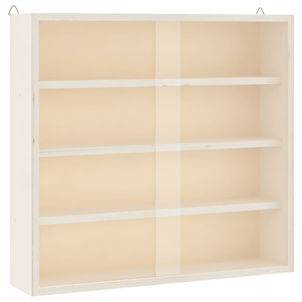 Vitrine de collection en bois avec portes 40x8,5x37cm - XIOS