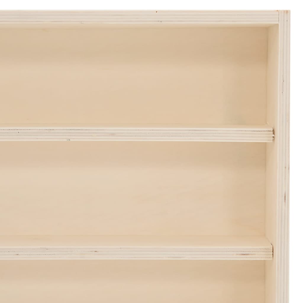 Vitrine de collection en bois avec portes 60 x 8,5 x 37 cm