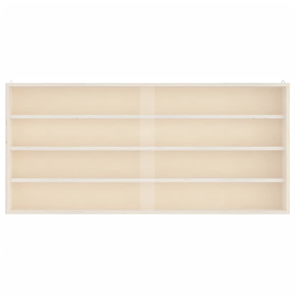 Vitrine de collection en bois avec portes 80x8,5x37 cm - XIOS