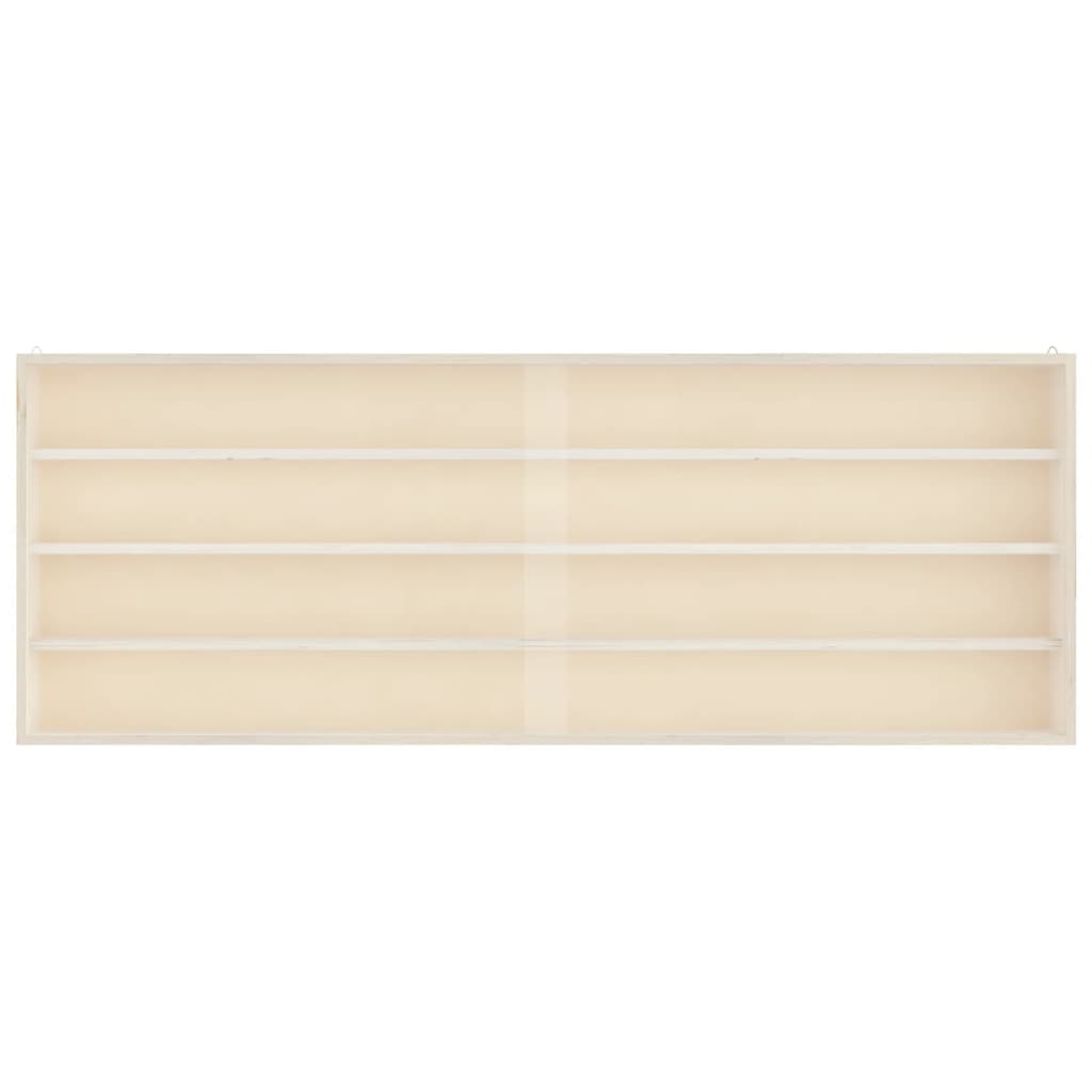 Vitrine de collection en bois avec portes 100x8,5x37 cm - XIOS