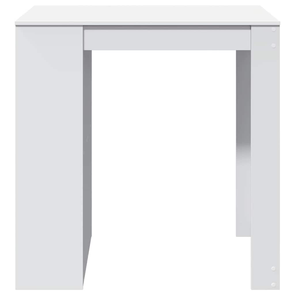 Table de bar blanc 102x70x103,5 cm bois d'ingénierie - XIOS