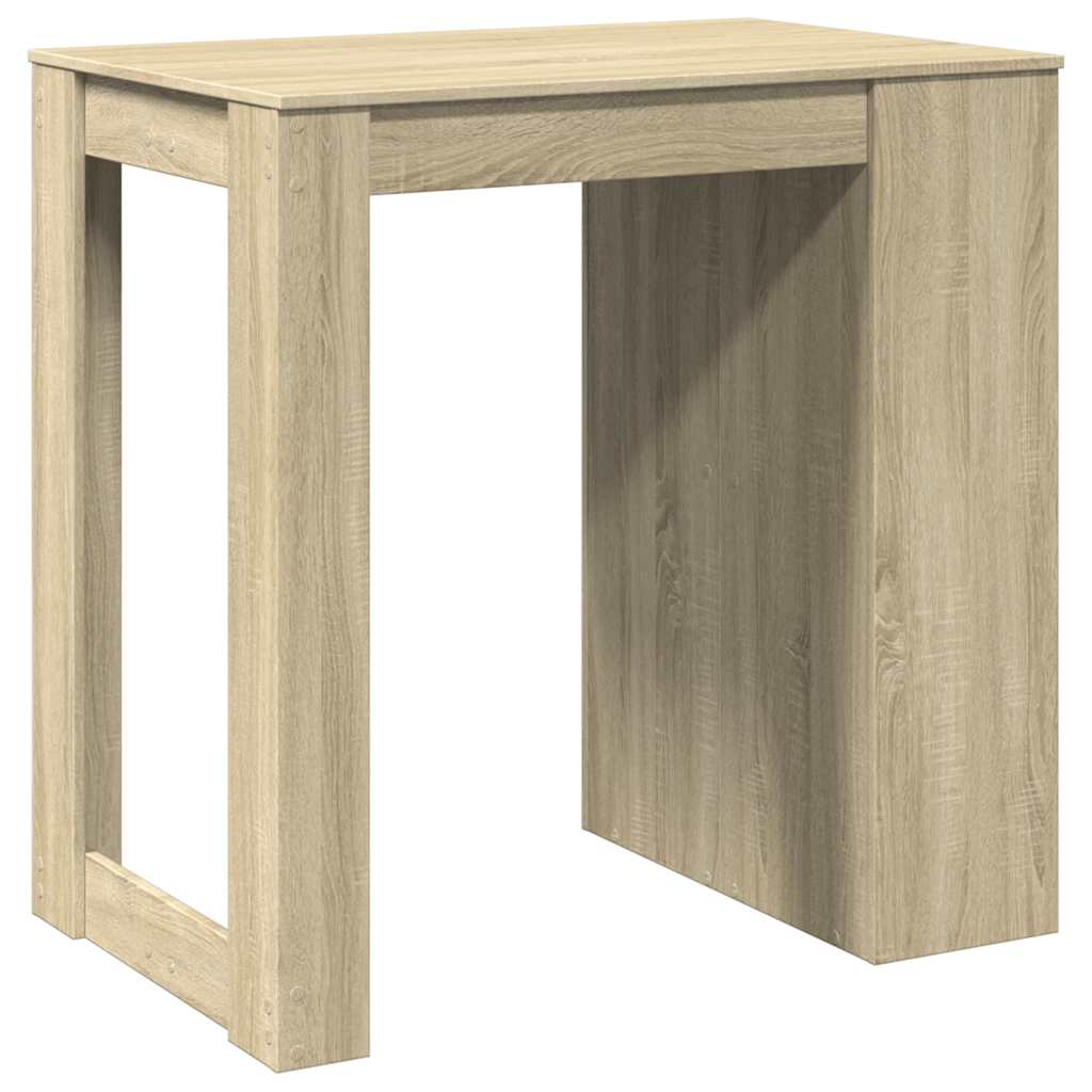 Table de bar chêne sonoma 102x70x103,5 cm bois d'ingénierie - XIOS