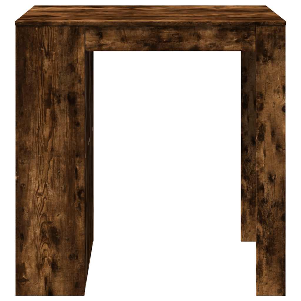 Table de bar chêne fumé 102x70x103,5 cm bois d'ingénierie - XIOS