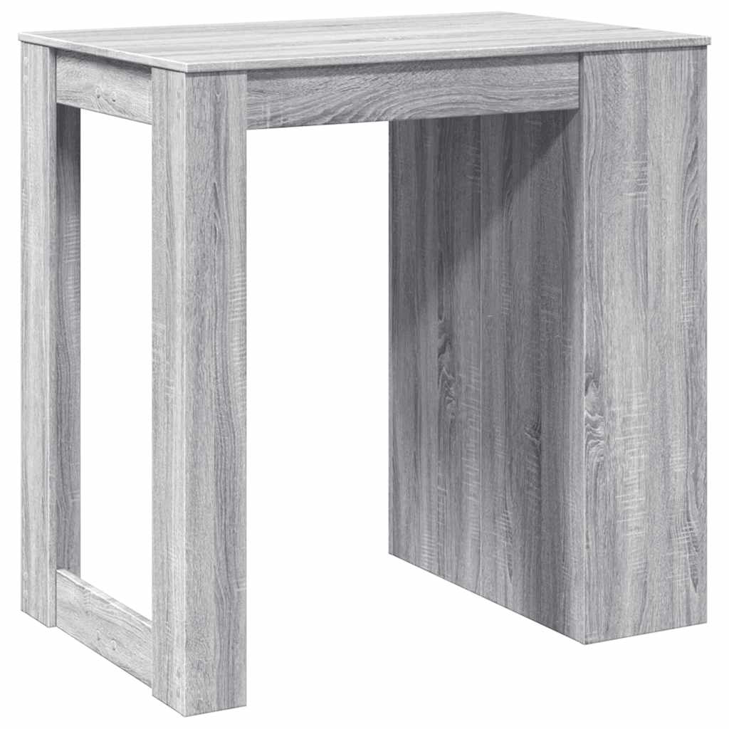 Table de bar sonoma gris 102x70x103,5 cm bois d'ingénierie - XIOS