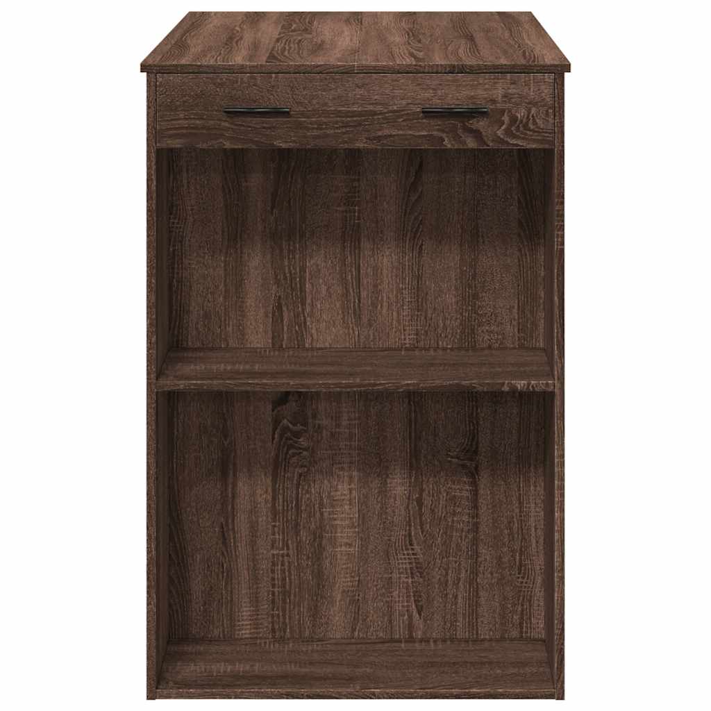 Table de bar chêne marron 102x70x103,5 cm bois d'ingénierie - XIOS