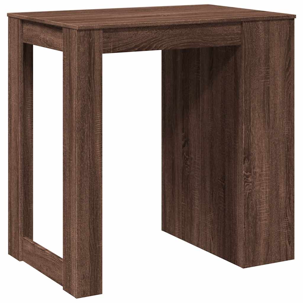 Table de bar chêne marron 102x70x103,5 cm bois d'ingénierie - XIOS