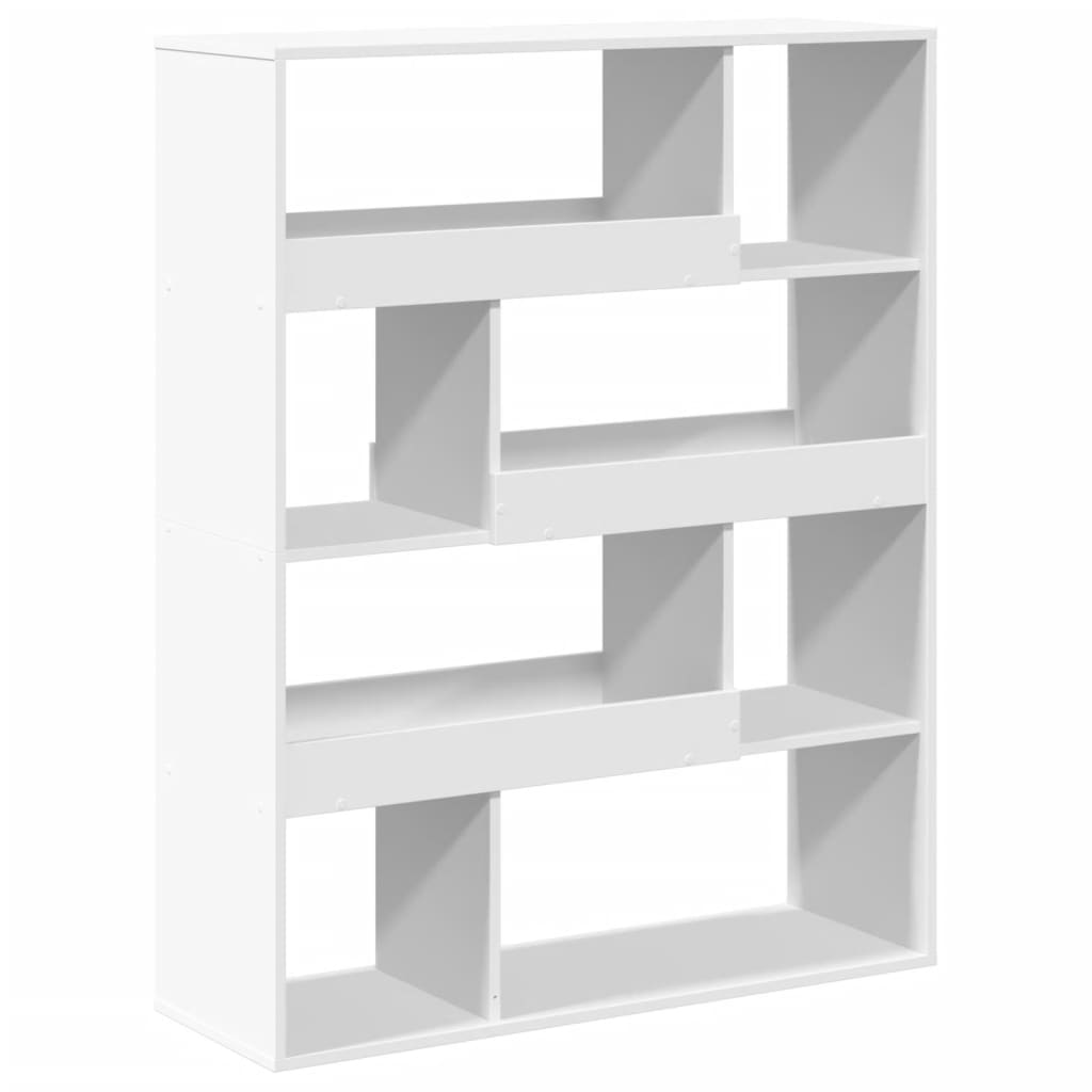 Bibliothèque blanc 100x33x125,5 cm bois d'ingénierie - XIOS