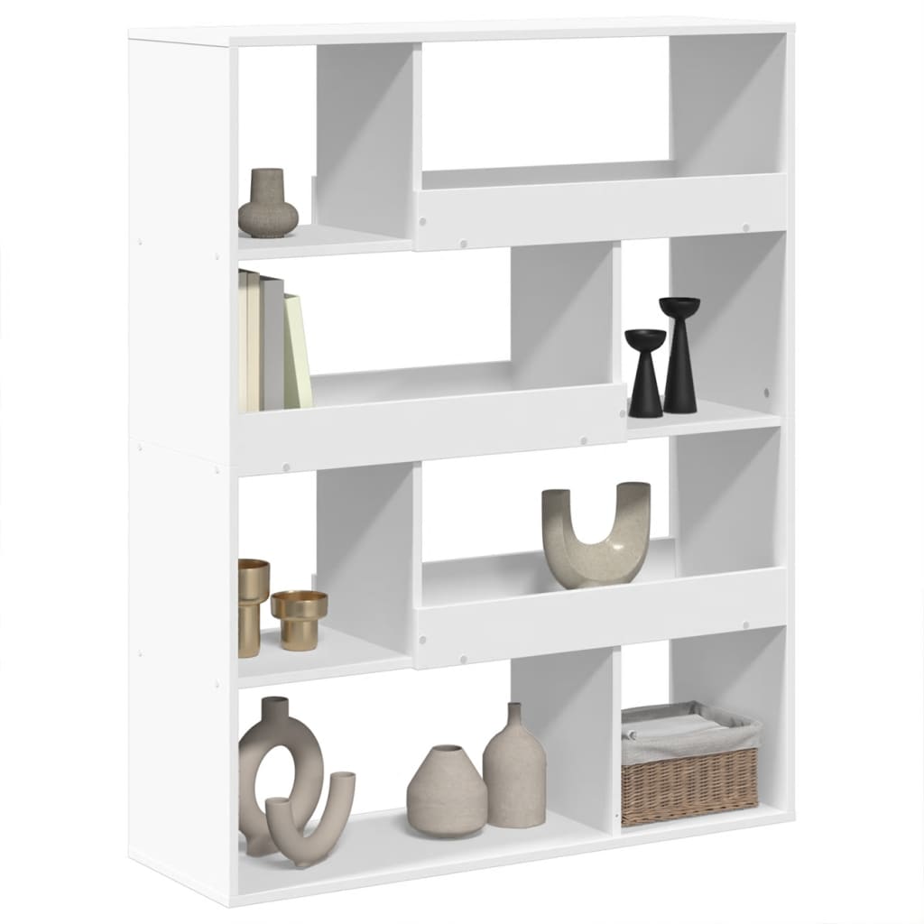 Bibliothèque blanc 100x33x125,5 cm bois d'ingénierie - XIOS