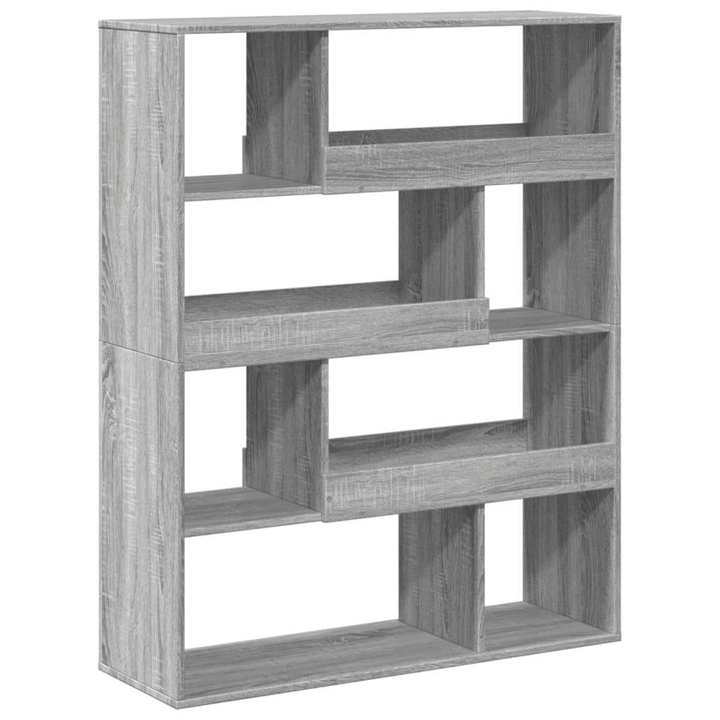 Bibliothèque sonoma gris 100x33x125,5 cm bois d'ingénierie - XIOS