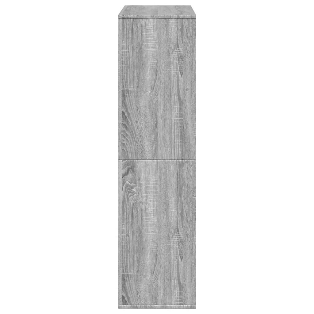 Bibliothèque sonoma gris 100x33x125,5 cm bois d'ingénierie - XIOS