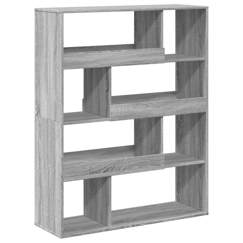 Bibliothèque sonoma gris 100x33x125,5 cm bois d'ingénierie - XIOS