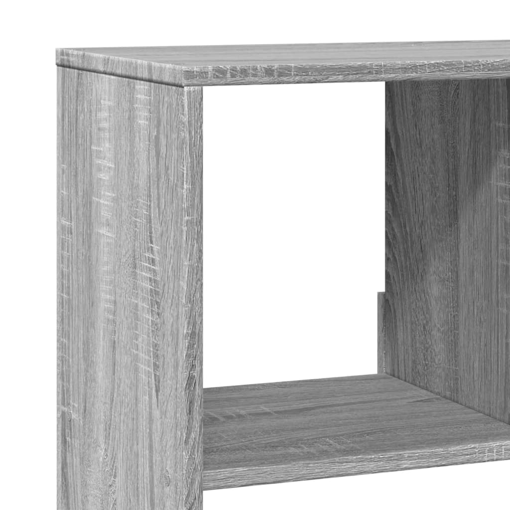 Bibliothèque sonoma gris 100x33x125,5 cm bois d'ingénierie - XIOS