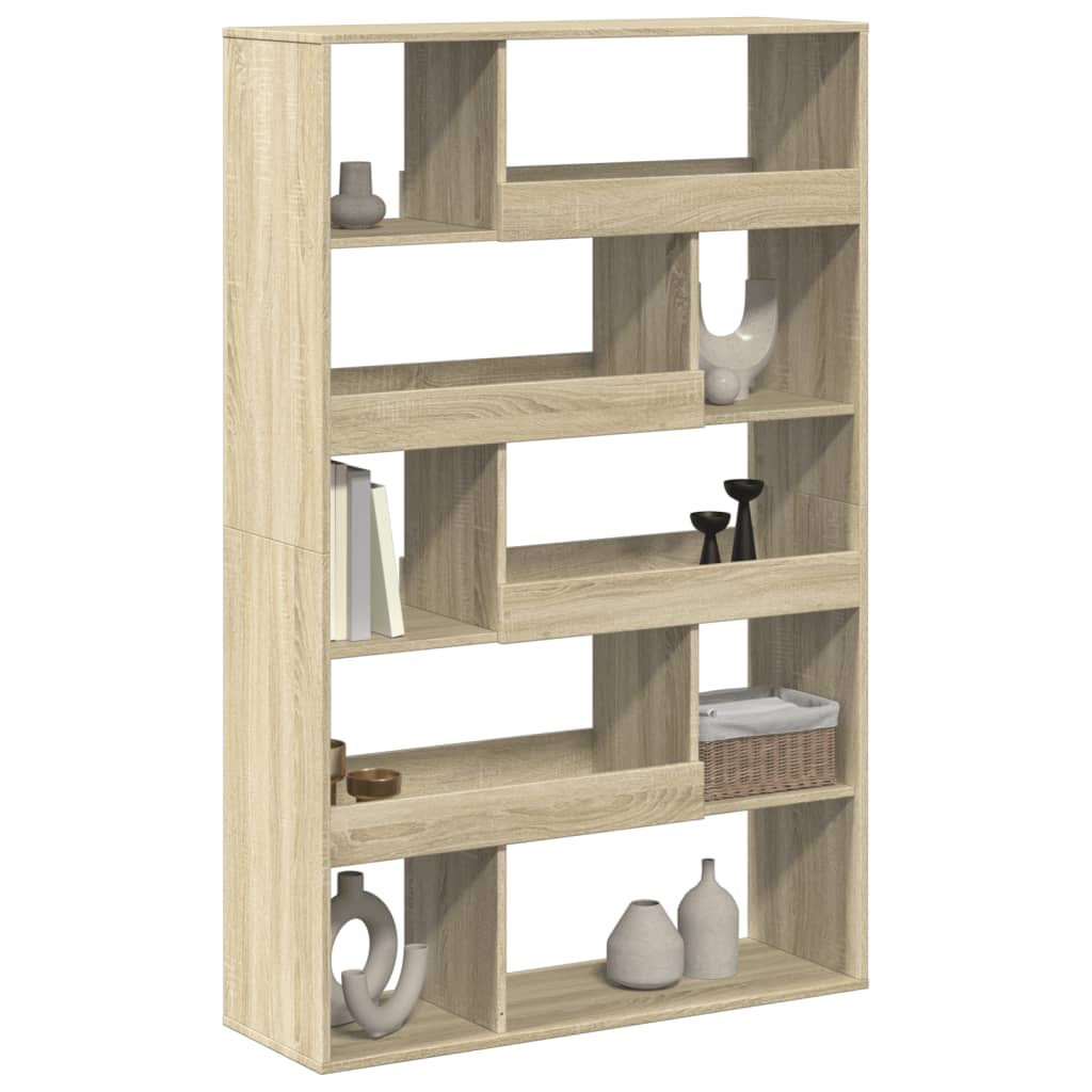 Bibliothèque chêne sonoma 100x33x156,5 cm bois d'ingénierie - XIOS