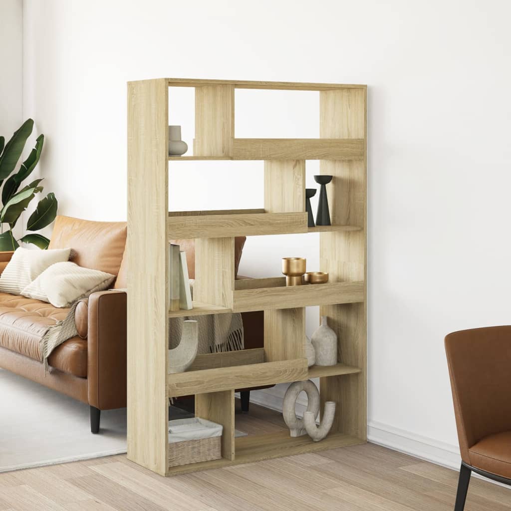 Bibliothèque chêne sonoma 100x33x156,5 cm bois d'ingénierie - XIOS