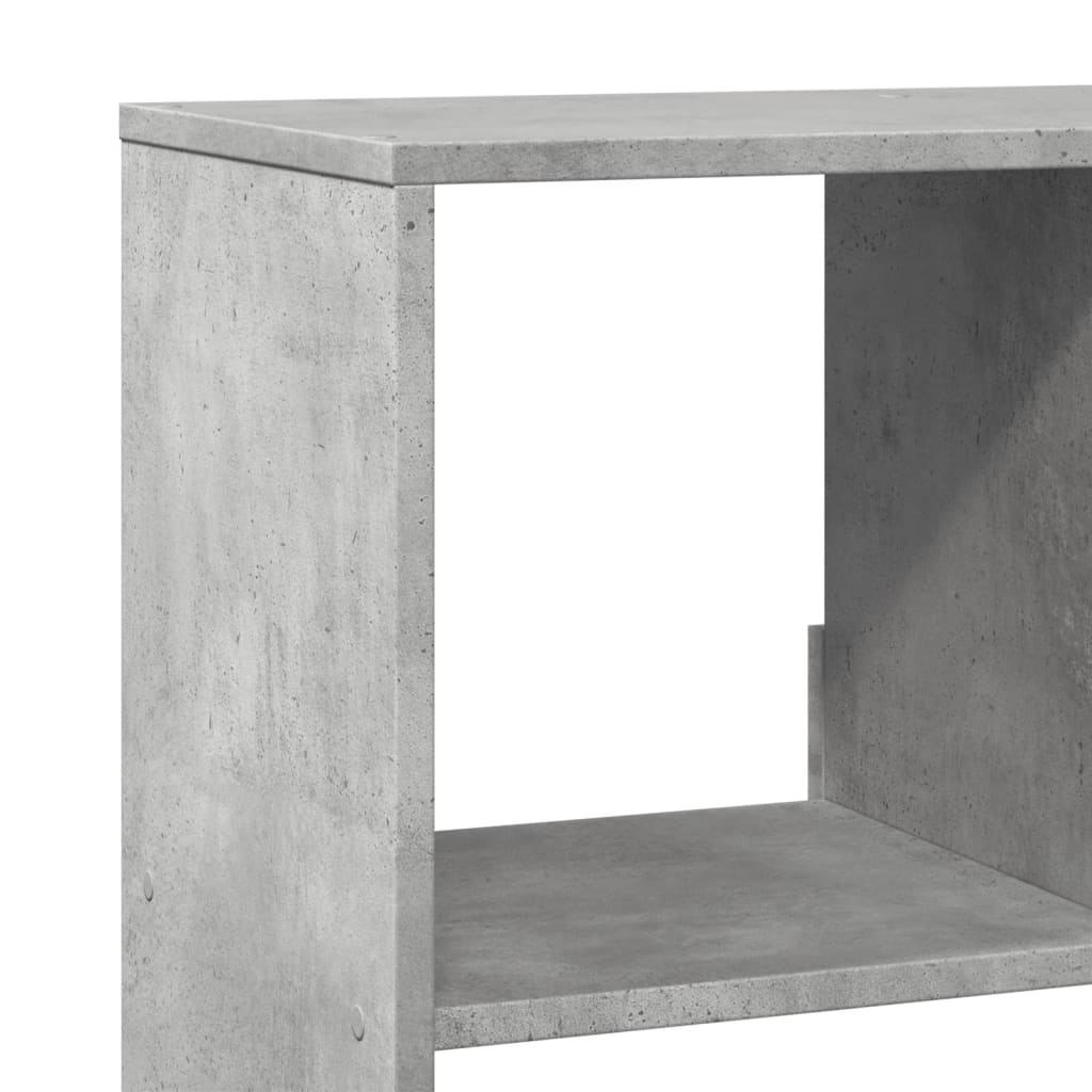 Bibliothèque gris béton 100x33x156,5 cm bois d'ingénierie - XIOS
