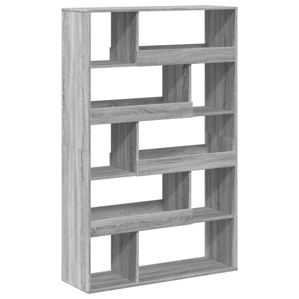 Bibliothèque sonoma gris 100x33x156,5 cm bois d'ingénierie - XIOS