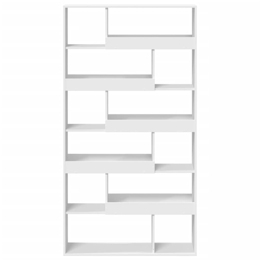 Bibliothèque blanc 100x33x187,5 cm bois d'ingénierie - XIOS