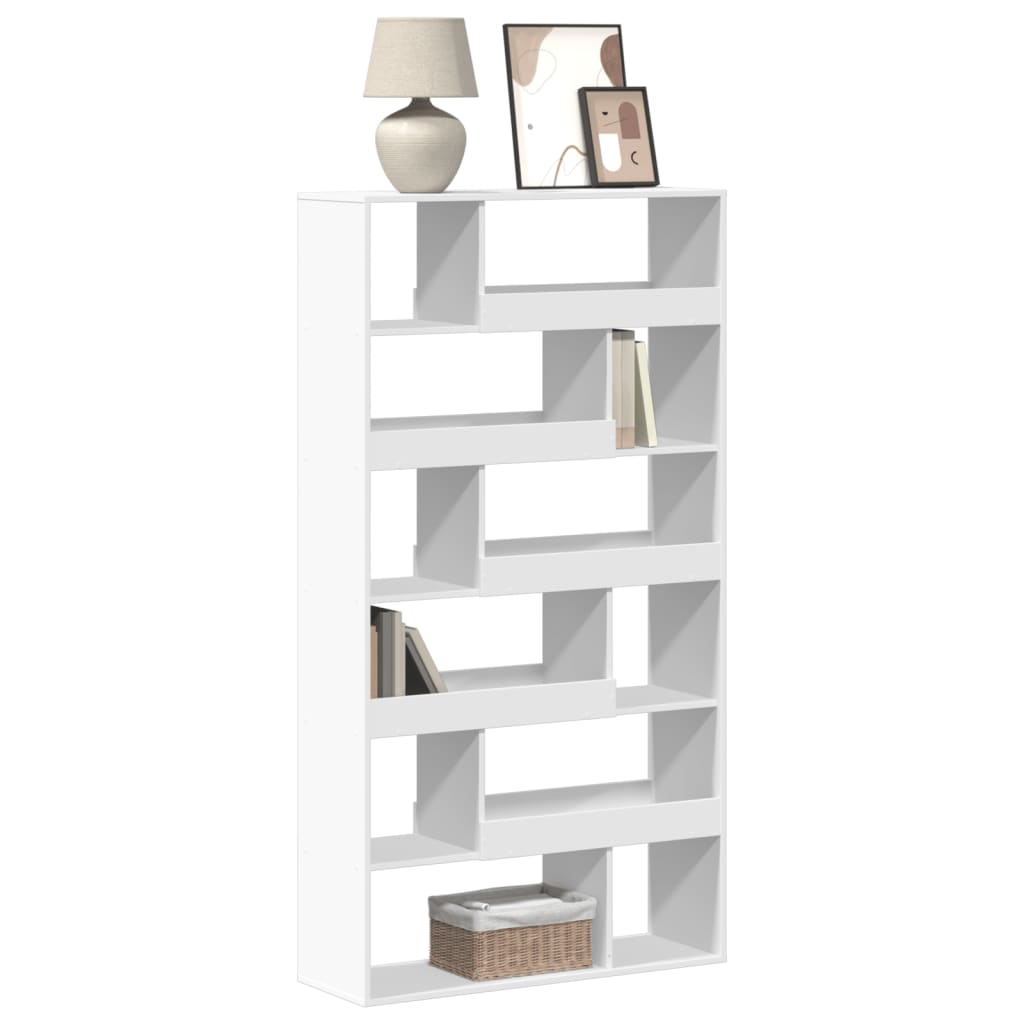 Bibliothèque blanc 100x33x187,5 cm bois d'ingénierie - XIOS