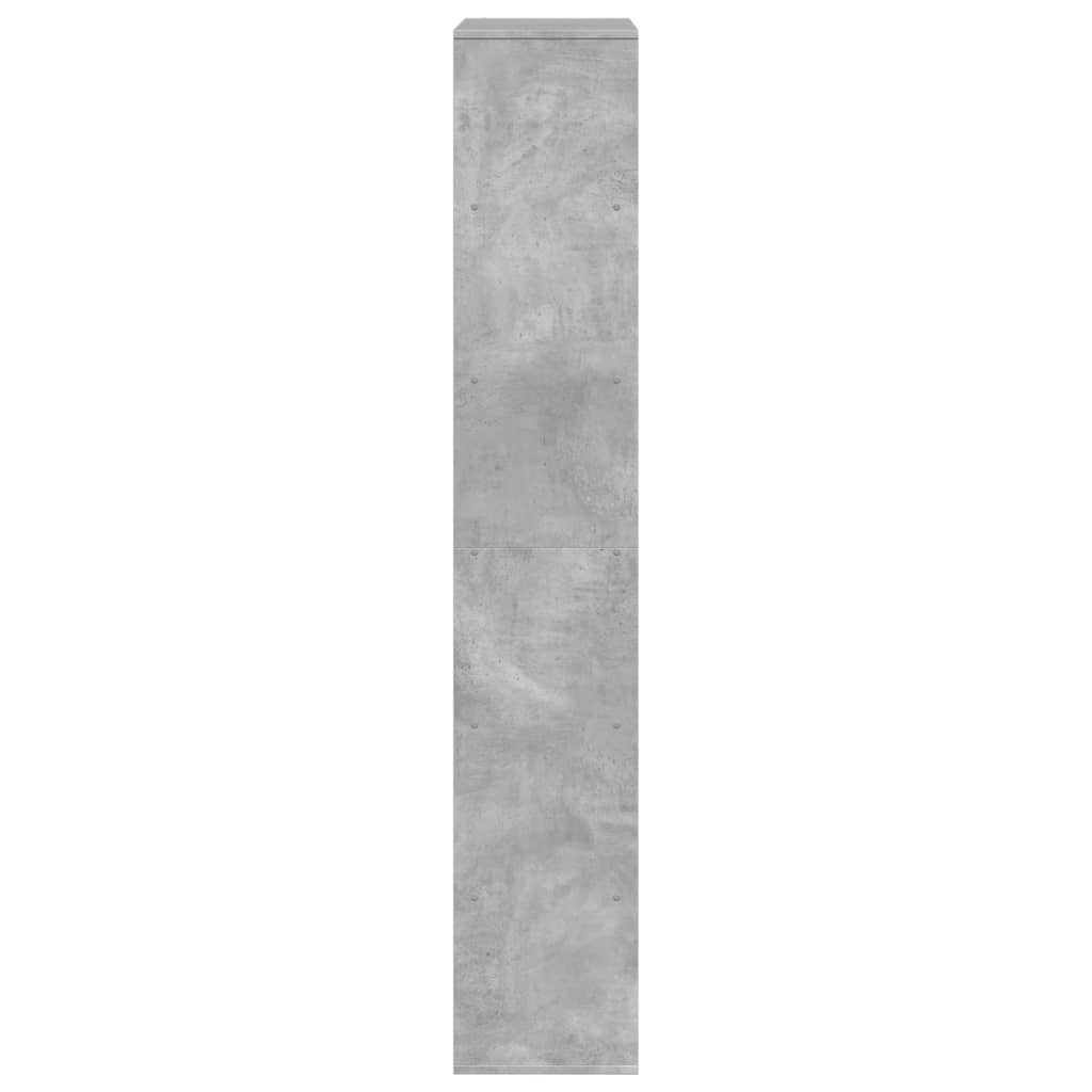 Bibliothèque gris béton 100x33x187,5 cm bois d'ingénierie - XIOS