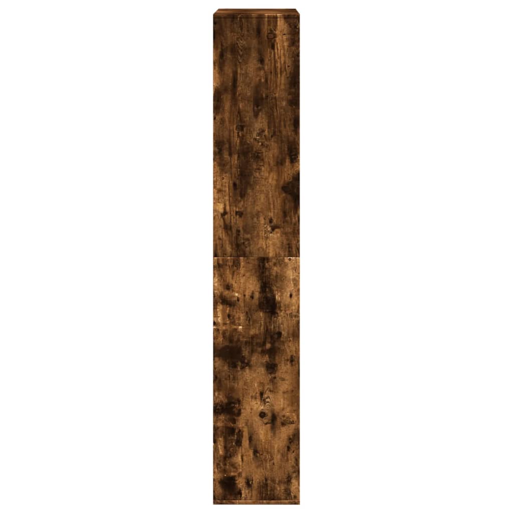 Bibliothèque chêne fumé 100x33x187,5 cm bois d'ingénierie - XIOS