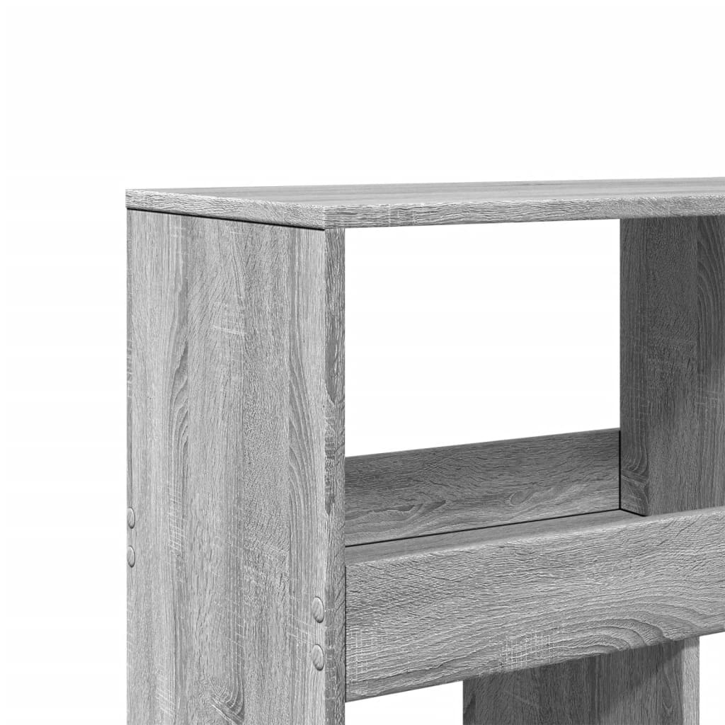 Bibliothèque sonoma gris 100x33x125,5 cm bois d'ingénierie - XIOS