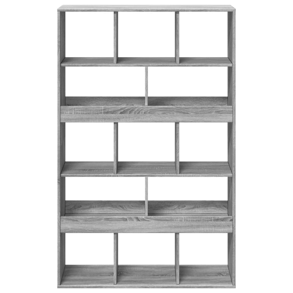 Bibliothèque sonoma gris 100x33x156,5 cm bois d'ingénierie - XIOS