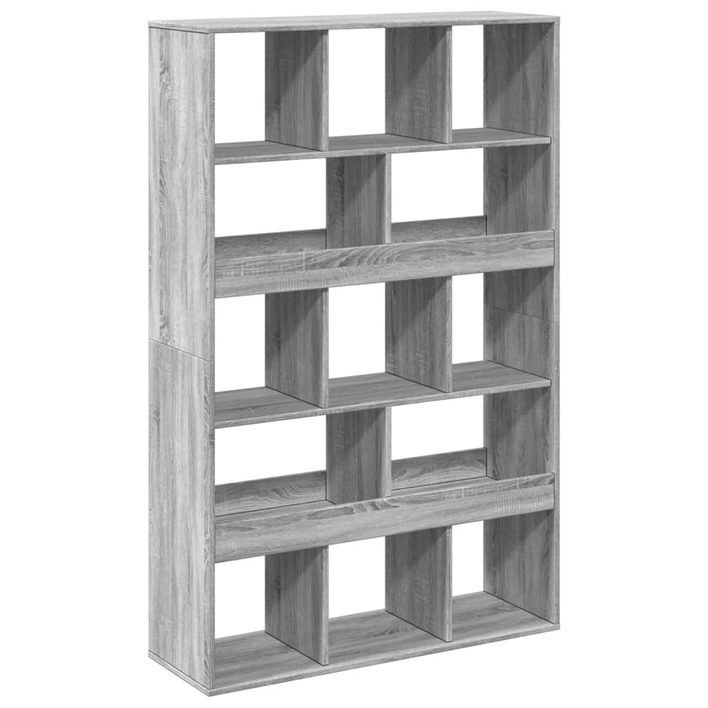 Bibliothèque sonoma gris 100x33x156,5 cm bois d'ingénierie - XIOS